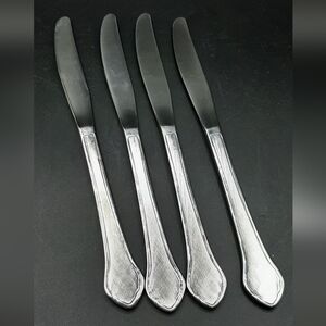 Oneida Wm A Rogers Deluxe Summer Mist Autumn Glow Stainless Knives Set Of 4